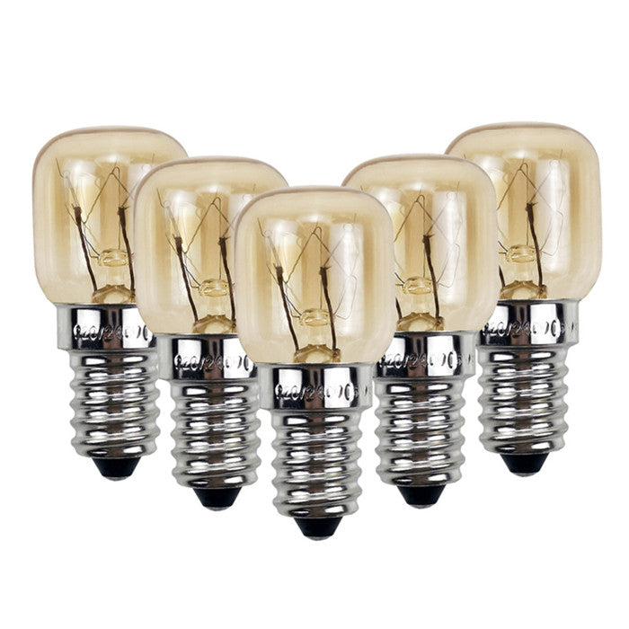 5Pcs Himalayan Salt Lamp Globe Bulb Light Bulbs Heat Resisting 25W E14 - salelink.co.nz