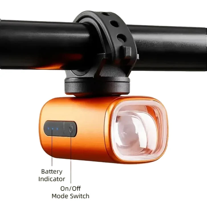 1300-Lumen Aluminum Waterproof Bicycle Headlight