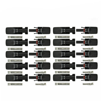 10 Pairs MC4 Connectors Solar Panel 30A Line Plug Socket Male &amp; Female PV IP67