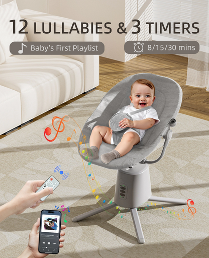 Pre-order Electric Baby Swing - Grey