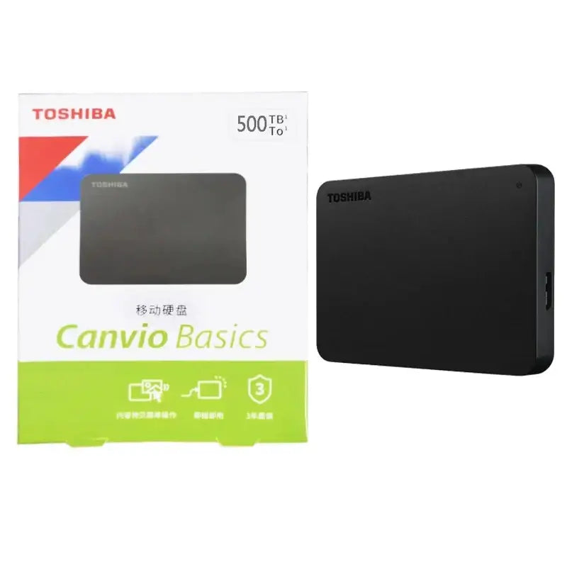 External Hard Drive (500GB–2TB) USB 3.0
