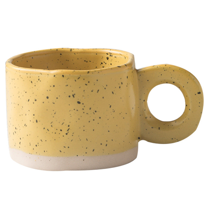 Korean Style Ink Splash Ceramic Mug for Coffee and Tea