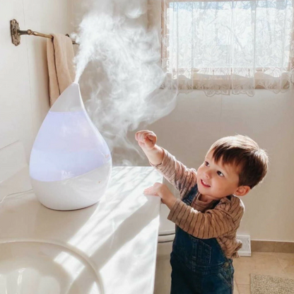 Crane - 4-in-1 Top Fill Drop Humidifier w/ Sound Machine