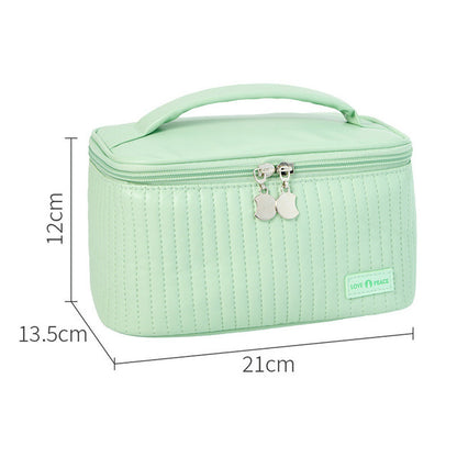 Leather Makeup Bag - Large