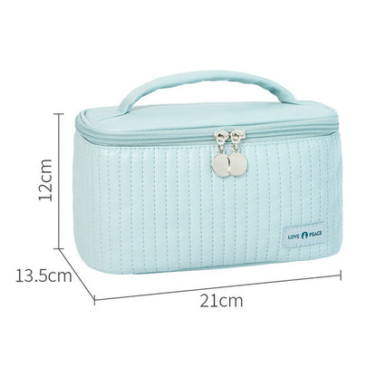 Leather Makeup Bag - Large