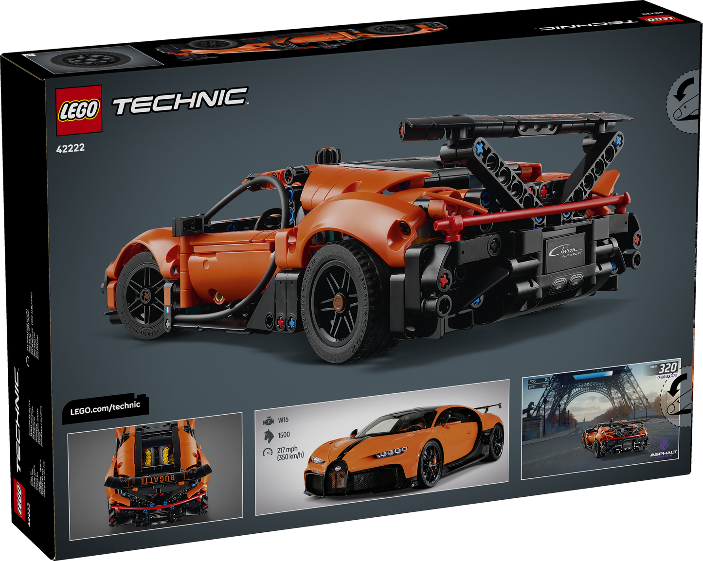 LEGO Technic: Bugatti Chiron Pur Sport Hypercar (42222)