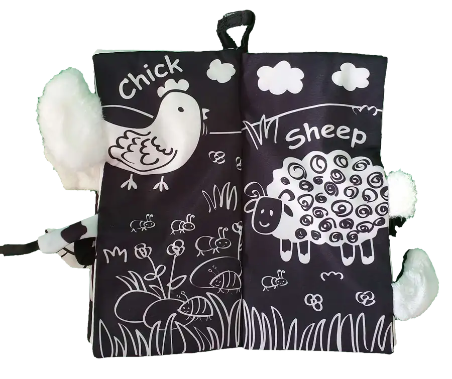 Material Book - FARM TAILS MONOCHROME - Babyonline