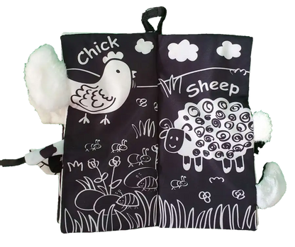 Material Book - FARM TAILS MONOCHROME - Babyonline