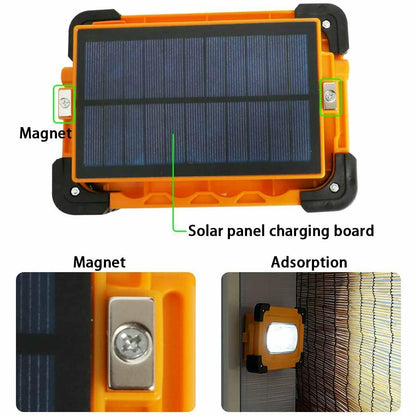 Solar LED Work Light Flood Lamp