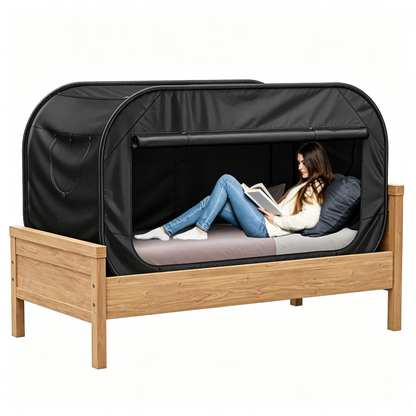 Pop Up Bed Tent Bed Canopy Shelter Cabin Indoor Privacy