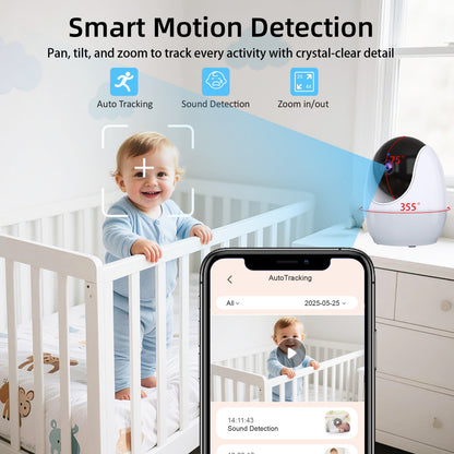 Dual Mode 4.3" Baby Monitor with Night Vision & Motion Detection