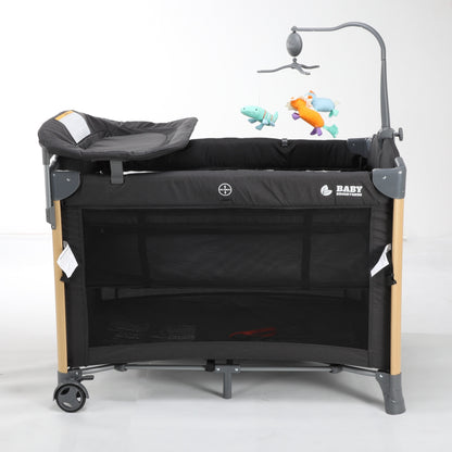 Pre-order Baby Brightness 4 in 1 Portacot Black