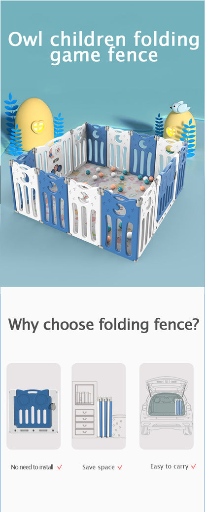 Foldable Baby Playpen 22 Panels – Grey Safety Play Fence for Babies - image 7