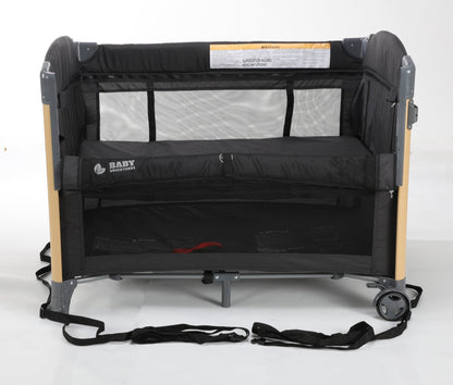 Pre-order Baby Brightness 4 in 1 Portacot Black