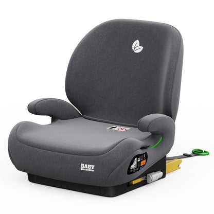Pre-order Baby Brightness CloudLift Pro Half Booster Seat with ISOFIX and Backrest - Grey
