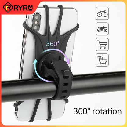 RYRA Universal Bicycle Phone Holder with Silicone Mount