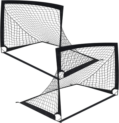2PCS Portable Kid Soccer Football Goals Pop Up Soccer Goals