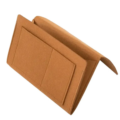 Felt Bedside Hanging Storage Pocket for Remotes, Phones & Books