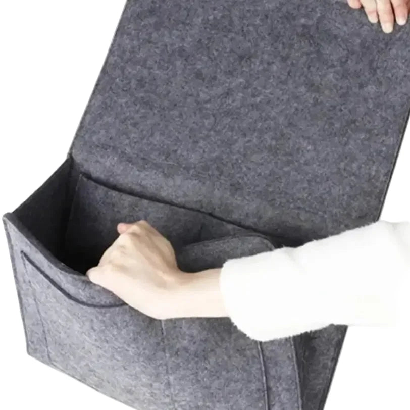 Felt Bedside Hanging Storage Pocket for Remotes, Phones & Books
