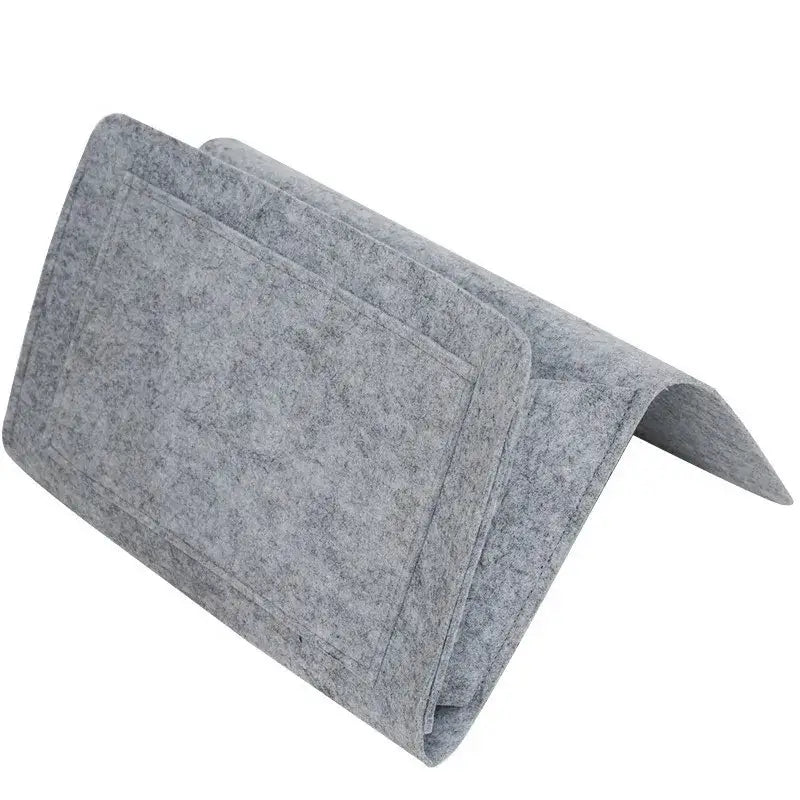 Felt Bedside Hanging Storage Pocket for Remotes, Phones & Books