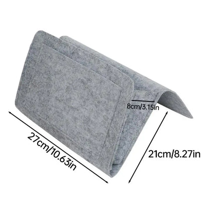 Felt Bedside Storage Bag with Hanging Pockets