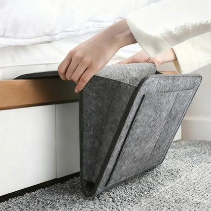 Felt Bedside Storage Bag with Hanging Pockets