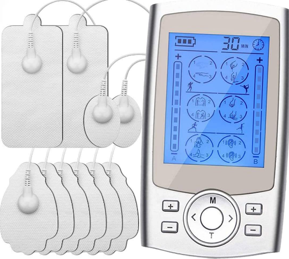 TENS Machine with 24 Massage Modes & 10 Pads - salelink.co.nz