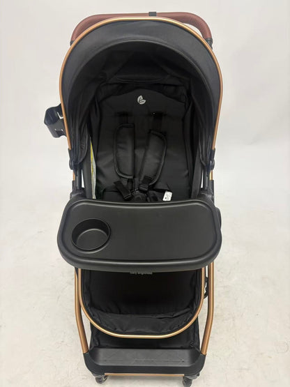 Pre-order Baby Brightness Newborn 4-in-1 Travel System with Bassinet, Capsule, ISOFIX Base & 360° Rotating Car Seat – Grey
