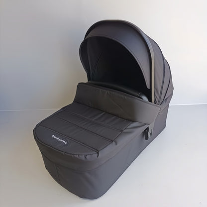 Newborn Pram – Palms 1+ Stroller with Bassinet and Car Seat (Black)