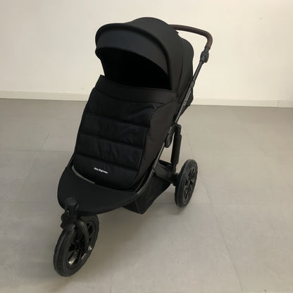 Newborn Pram – EasyGo 1+ Three Wheel Stroller with Carrycot and Car Seat (Black)