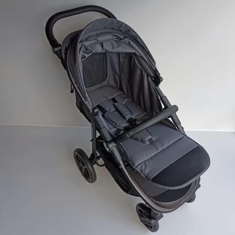 Newborn Pram – Poplar Stroller with Carrycot (Grey)