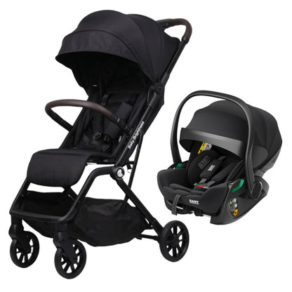 Pre-order Newborn Pram & Capsule – SwiftGo Lightweight Compact Stroller with Reclining Capsule (Black)
