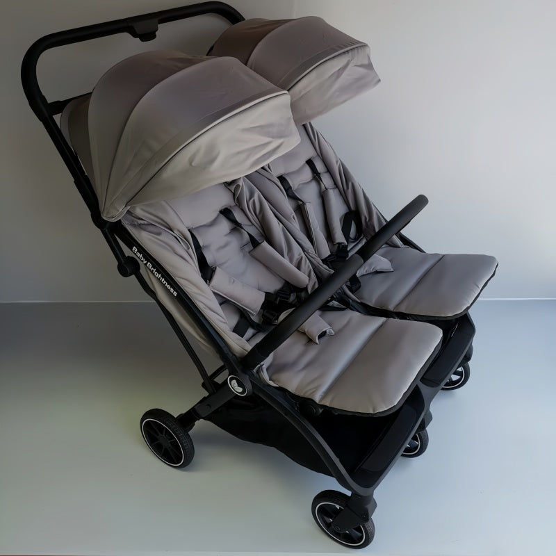 Double Pram – FlexGo Duo with Infant Capsule and Rotating ISOFIX Base(Beige)