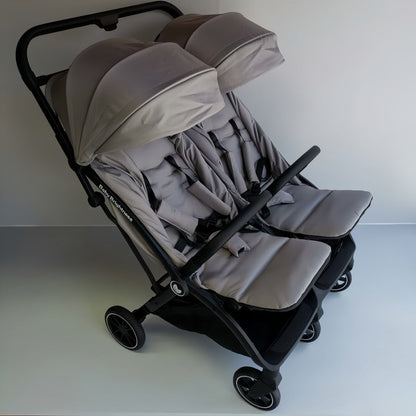 Pre-order Double Pram – FlexGo Duo with Reclining Infant Capsule (Beige) - image 5