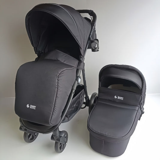 Baby Brightness Poplar baby stroller with carrycot Black