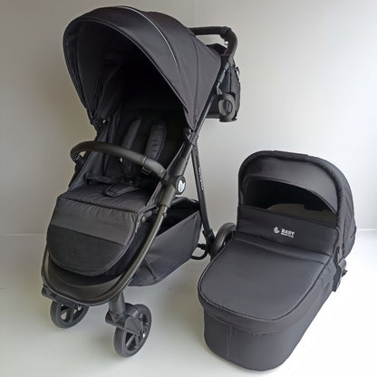 Baby Brightness Poplar baby stroller with carrycot Black