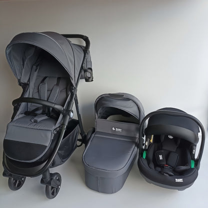 Baby Brightness Poplar baby stroller with carrycot and capsule Dark Grey