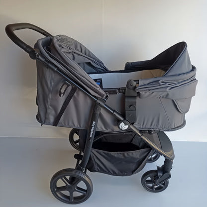 Pre-order Newborn Pram – Poplar Stroller with Carrycot, Car Seat and Rotating ISOFIX Base (Grey) - image 21