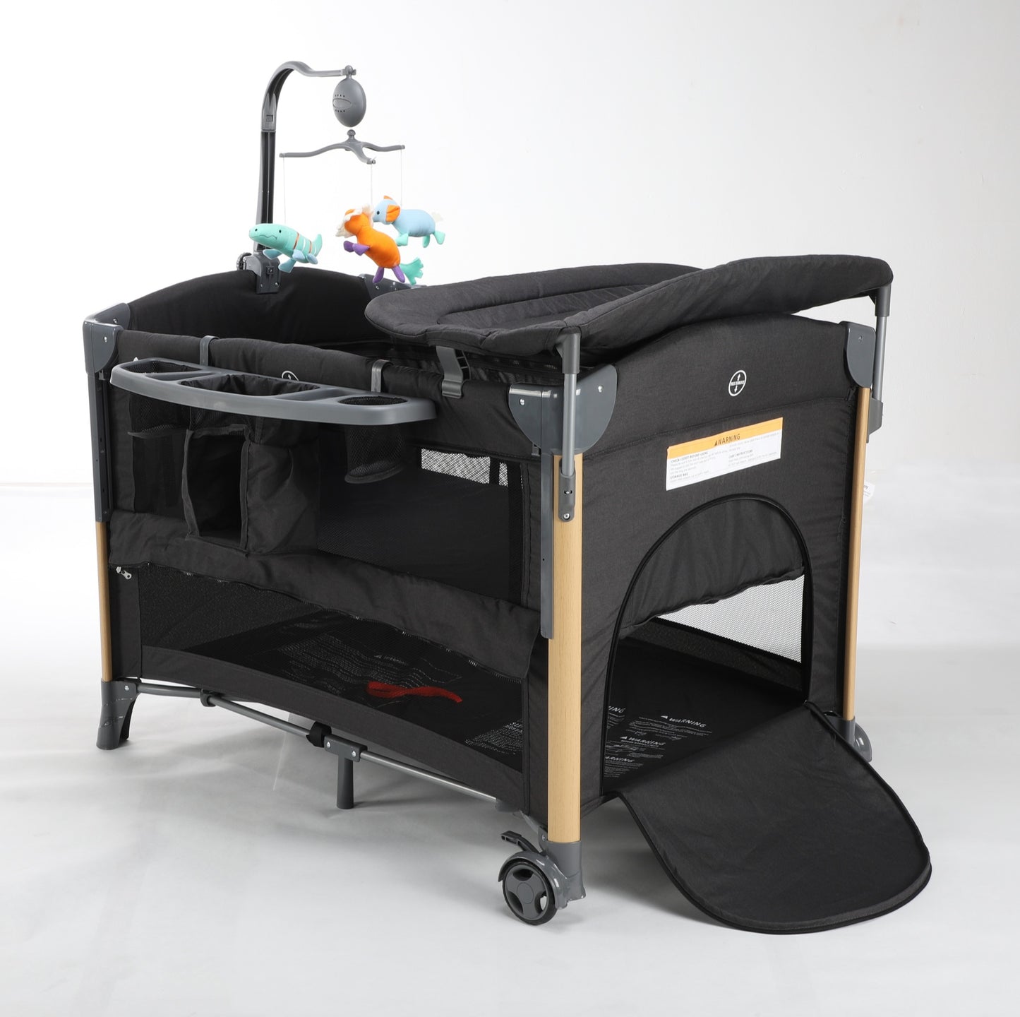 Pre-order Baby Brightness 4 in 1 Portacot Black