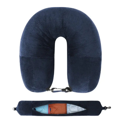 Fillable U-Shaped Travel Neck Pillow (available in 3 colours)