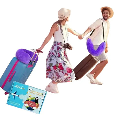 Fillable U-Shaped Travel Neck Pillow (available in 3 colours)