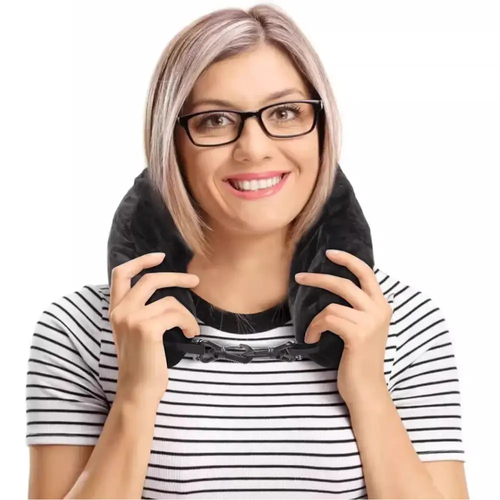 Fillable U-Shaped Travel Neck Pillow (available in 3 colours)