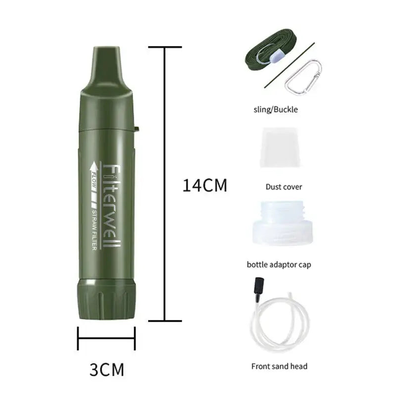 Mini Portable Camping Water Filter & Drinking Water Purifier