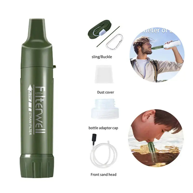 Mini Portable Camping Water Filter & Drinking Water Purifier