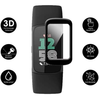 Fitbit Charge 6 Watch - Screen Protectors (Pack of 5)