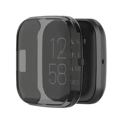 Fitbit Versa 2 - Protective Case (Transparent Black)