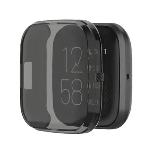 Fitbit Versa 2 - Protective Case (Transparent Black)