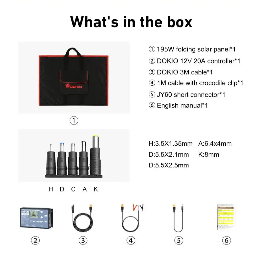 Flexible Foldable Solar Panel for Travel & Phone