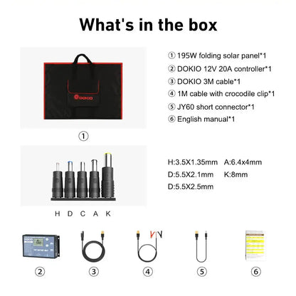 Flexible Foldable Solar Panel for Travel & Phone