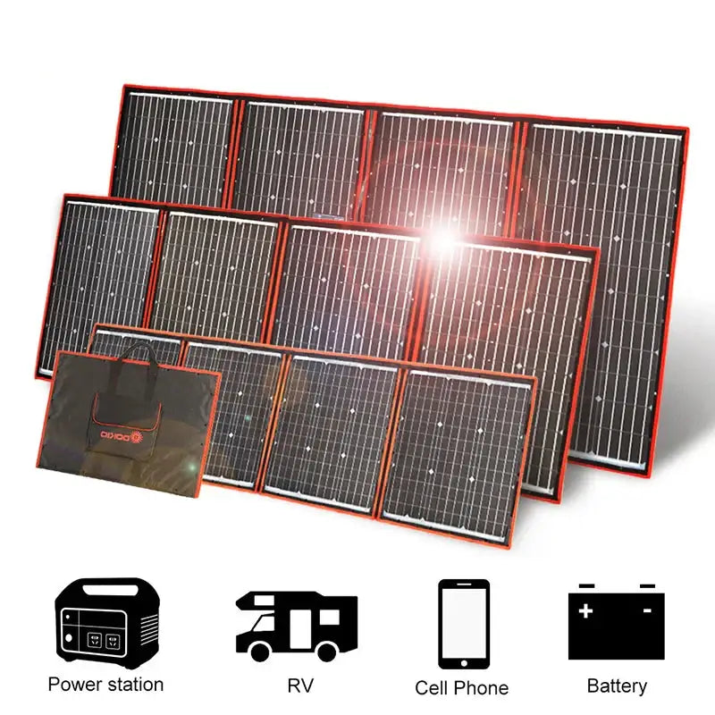 Flexible Foldable Solar Panel for Travel & Phone